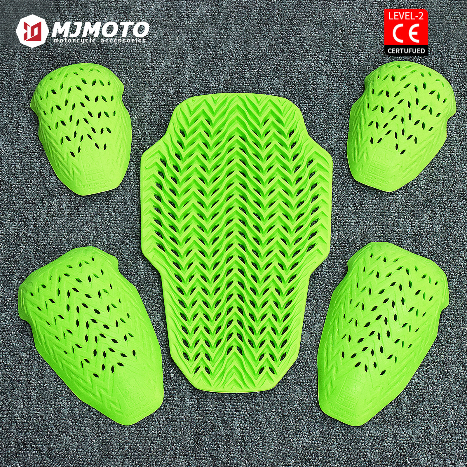 Motorcycle Gear For Woman - Green Motorcycle CE Level 2 Protective