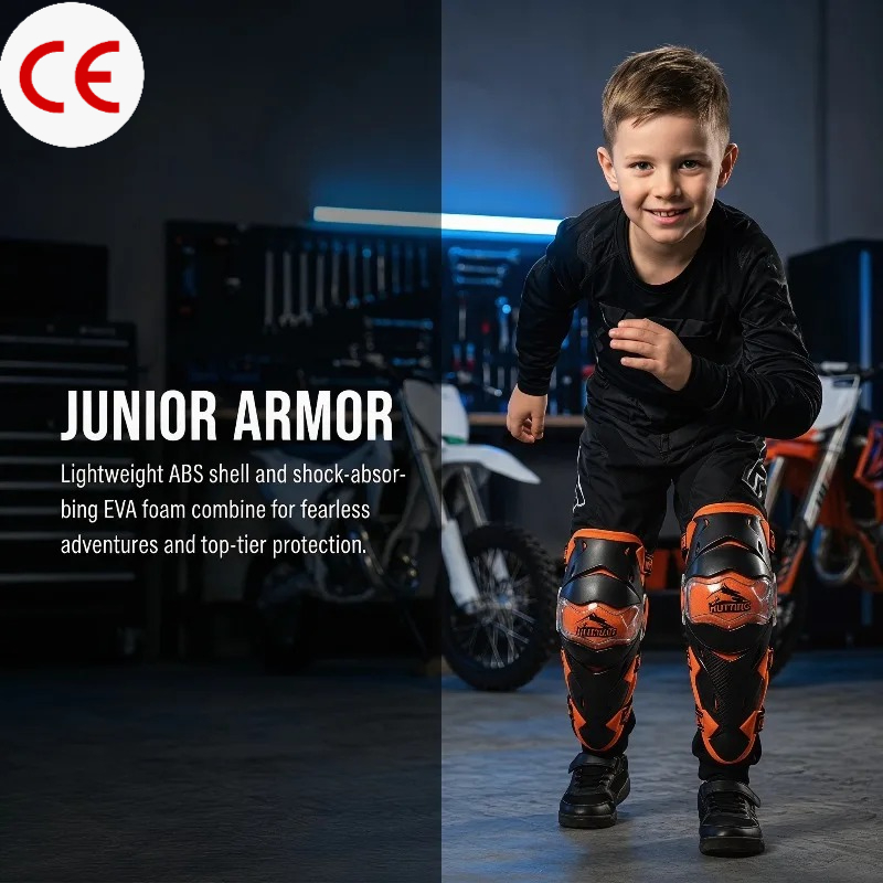 Knee Guard Hard - KN01H Kids Youth Motorcycle Off-road Knee