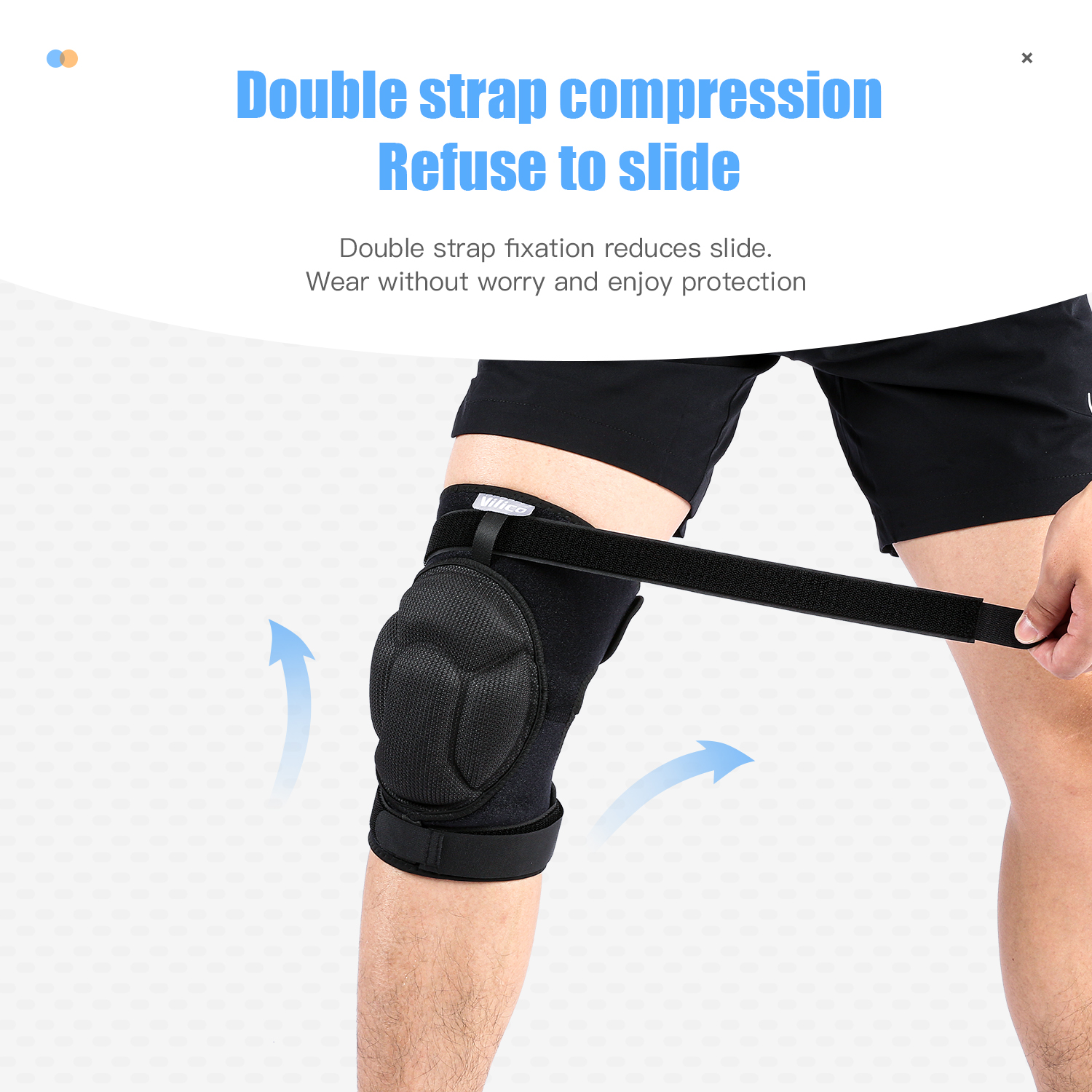 Knee Guard Hard - Adjustable hard shell knee pads Anti-Collision