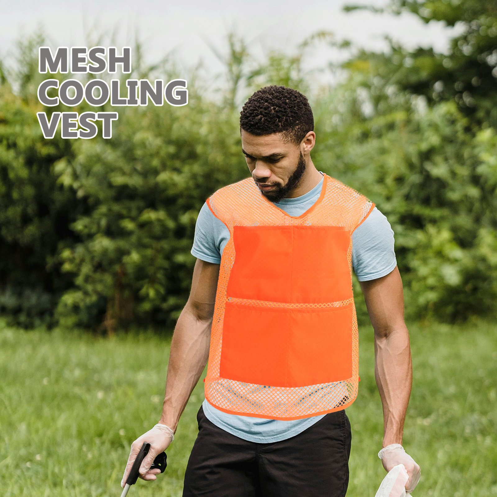 Motorcycle Gear For Hot Weather - 1Set Cooling Vest and Ice Packs