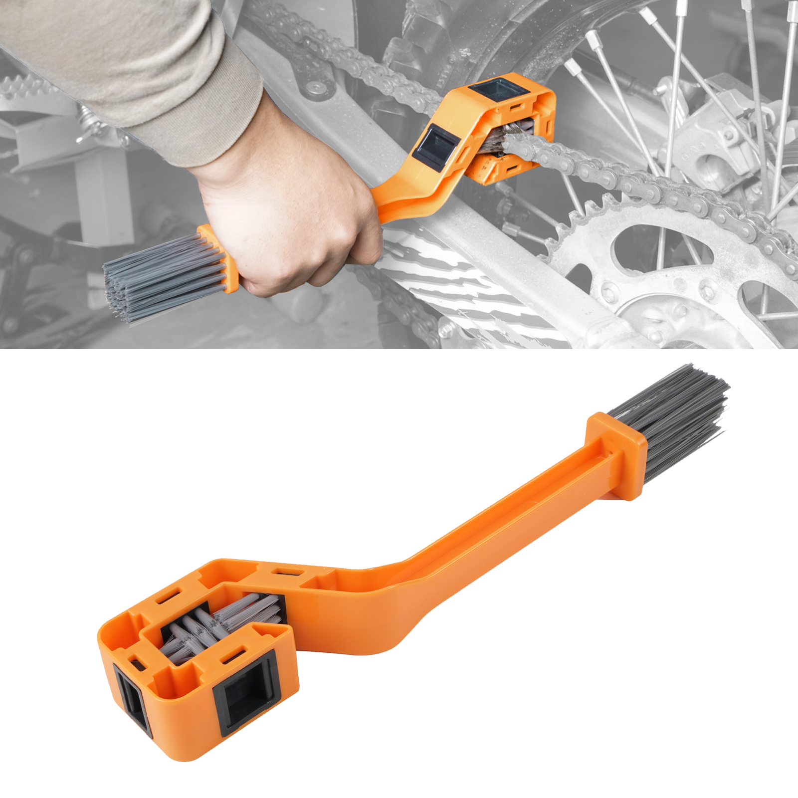 Motorcycle Gear Wash - Gear Chain Cleaning Brush Tool For