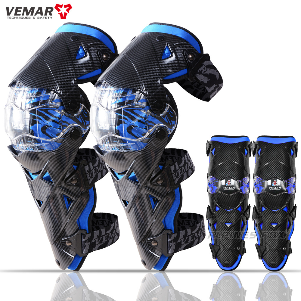 Knee Guard Hard - VEMAR 4Pcs Motorcycle Protective Kneepad Sport