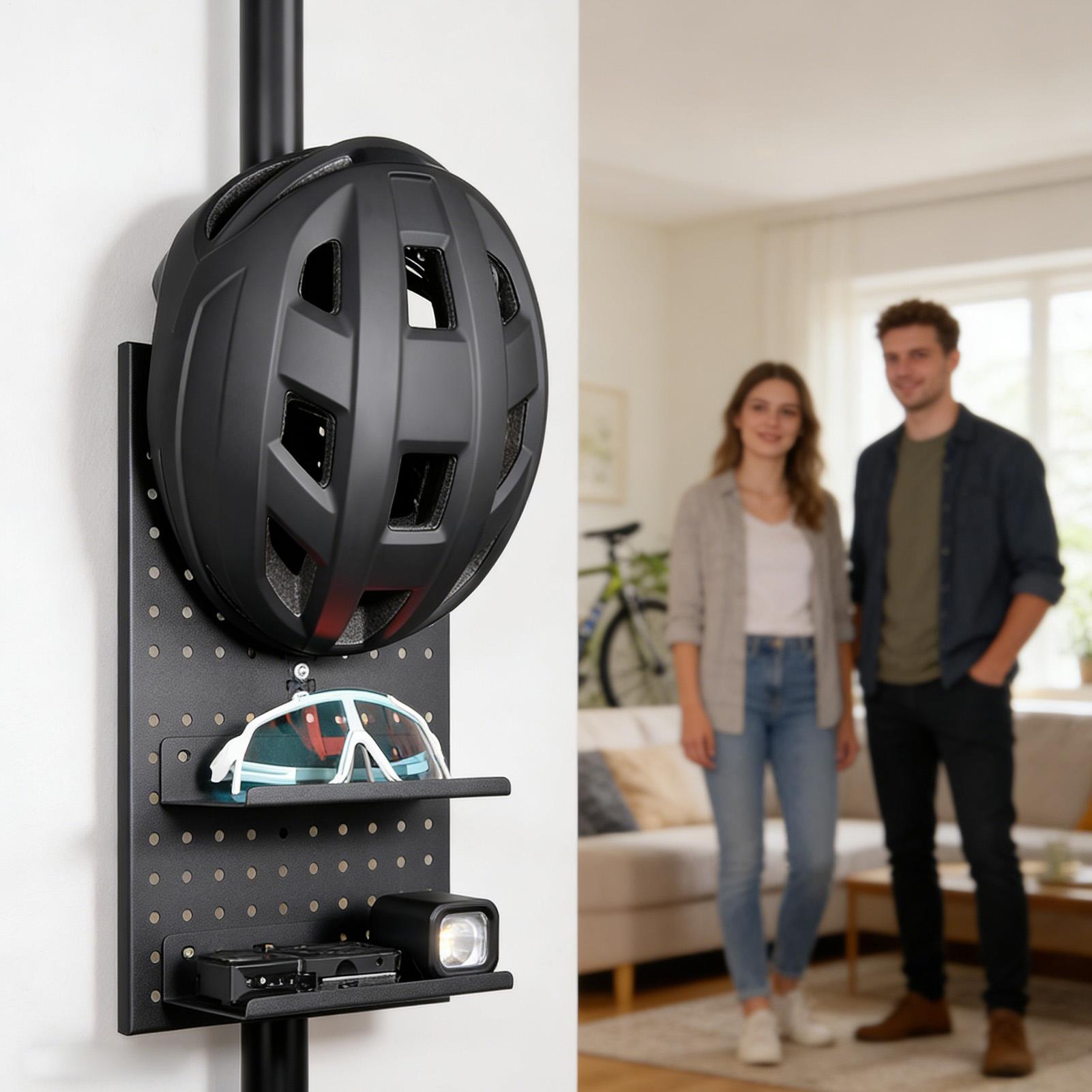 Motorcycle Gear Display Rack - Pegboard Display Stand Bike Gear Tool