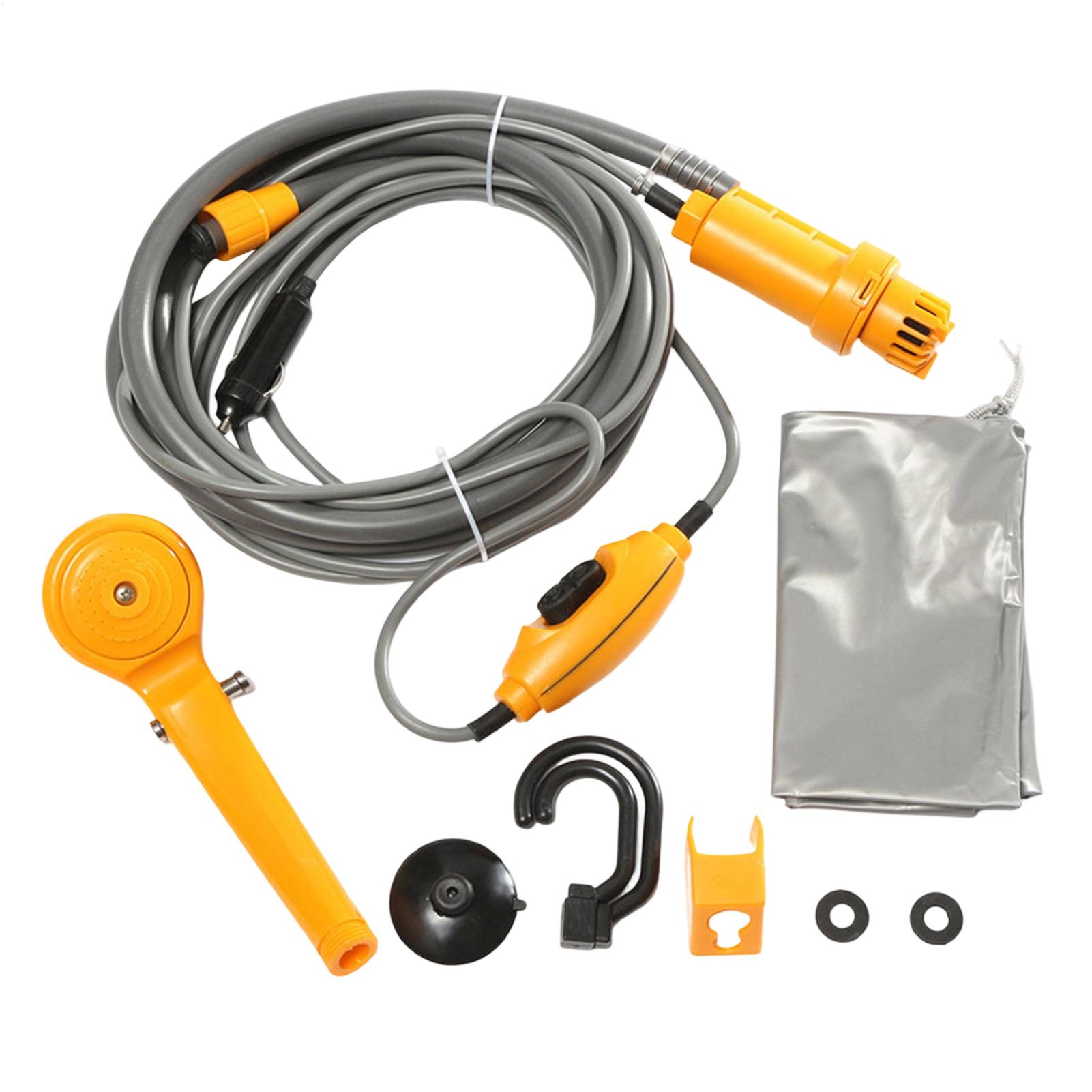 Motorcycle Gear Wash - 12V Portable Shower Electric Camping Pump