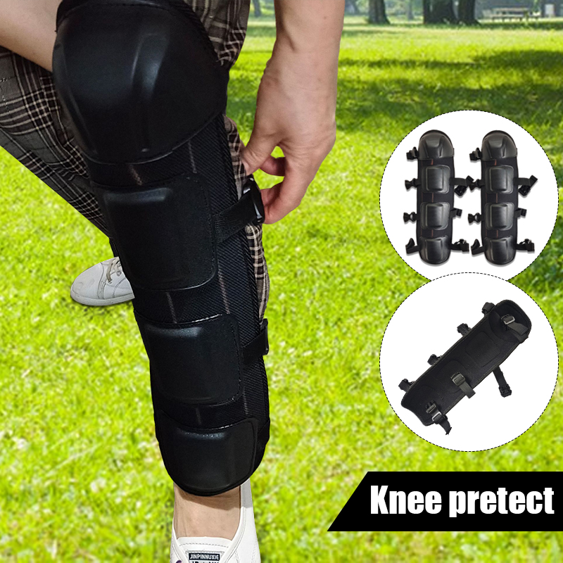 2Pcs Black Leg Protector With  - огляд і ціна Knee Guard Hard