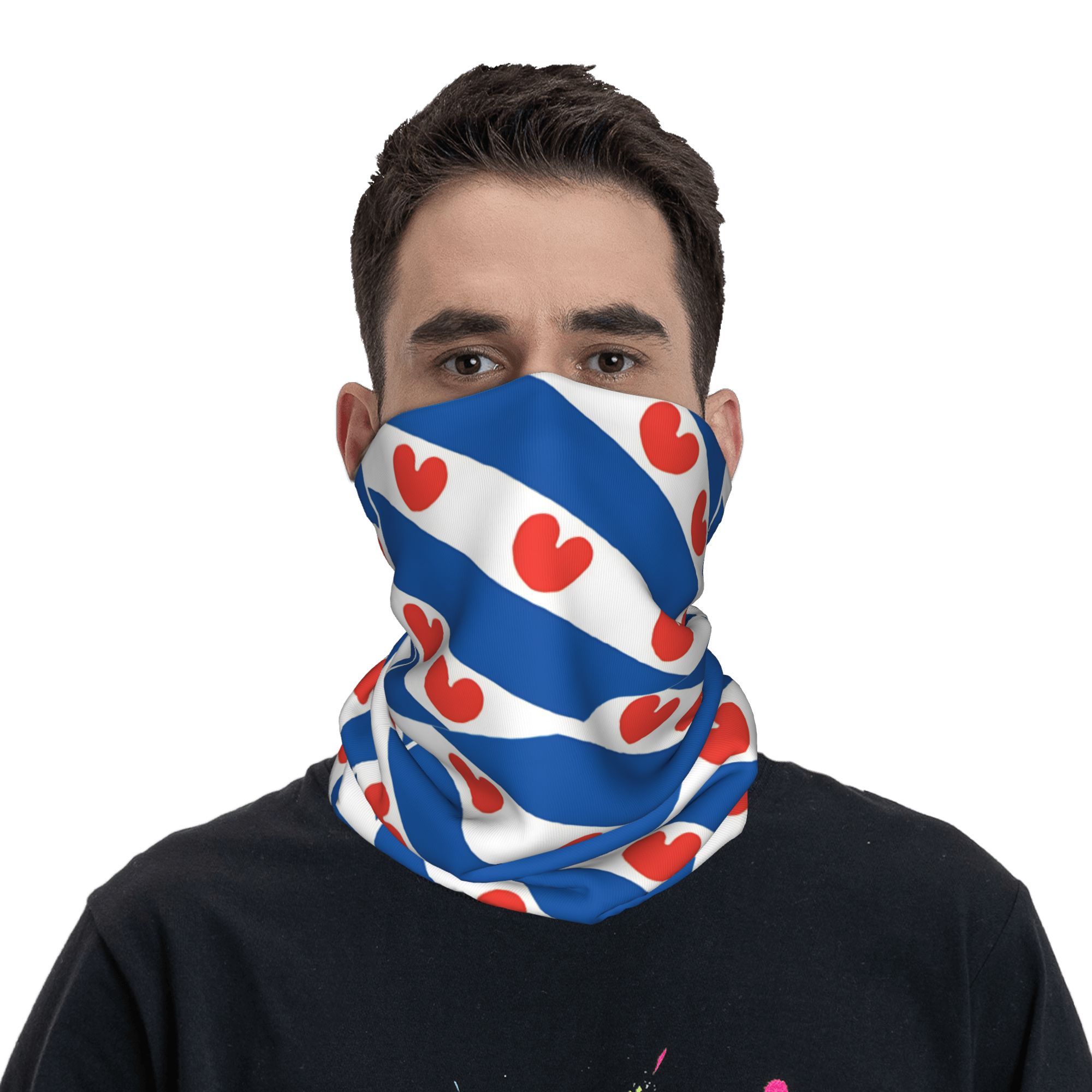 Friesland Flag Bandana  Vintag - огляд і ціна Neck Warmer Balaclava