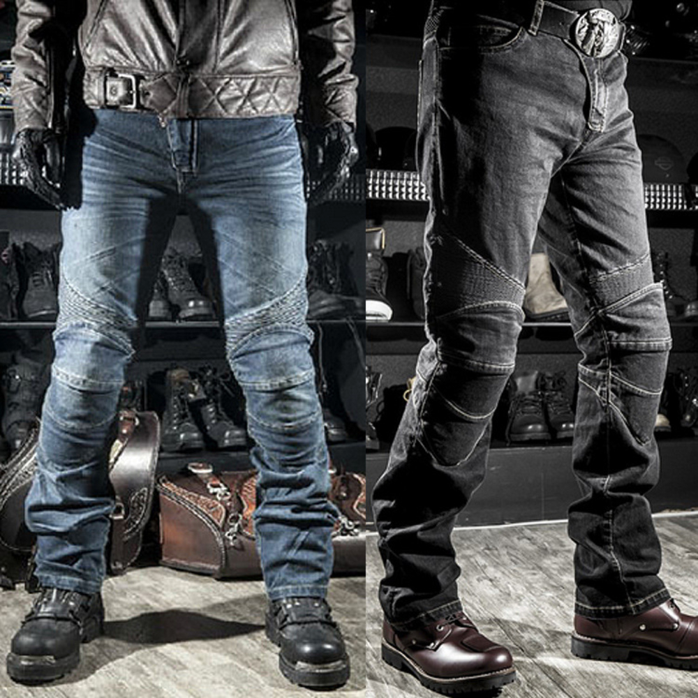 Men Jeans Embroidery Motorcycl - огляд і ціна Motorcycle Gear Testing
