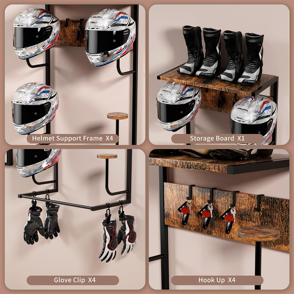 Urban Deco Motorcycle Helmet H - огляд і ціна Motorcycle Gear Display Rack