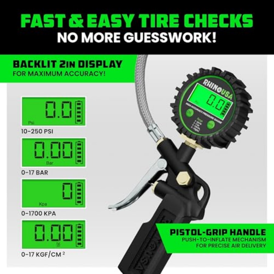 Digital Tire Pressure Gauge wi - огляд і ціна Tyre Pressure Gauge