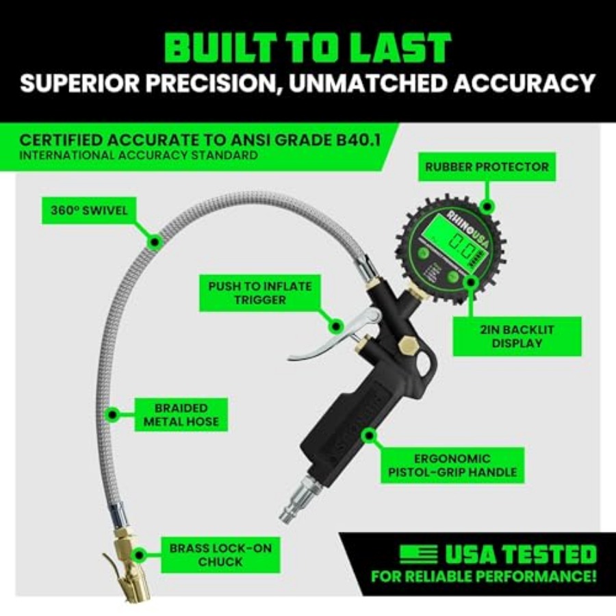 Digital Tire Pressure Gauge wi - огляд і ціна Tyre Pressure Gauge
