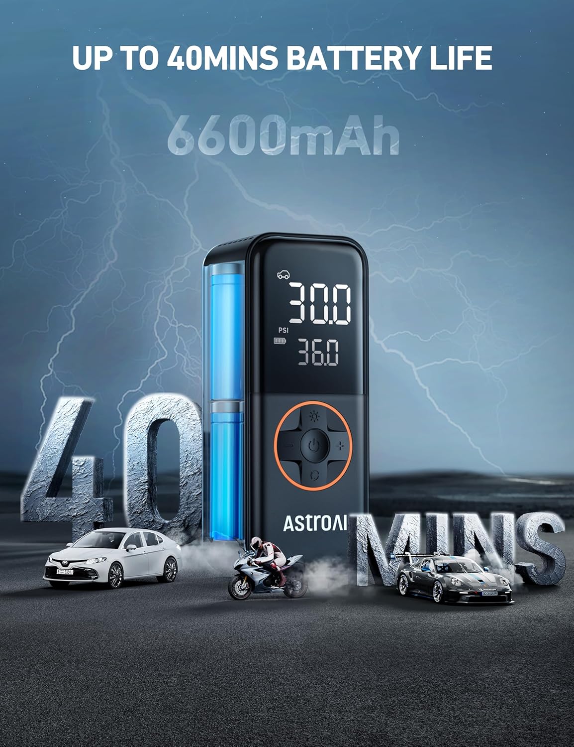 Portable Air Compressor 150PSI - огляд і ціна Tyre Pressure Gauge