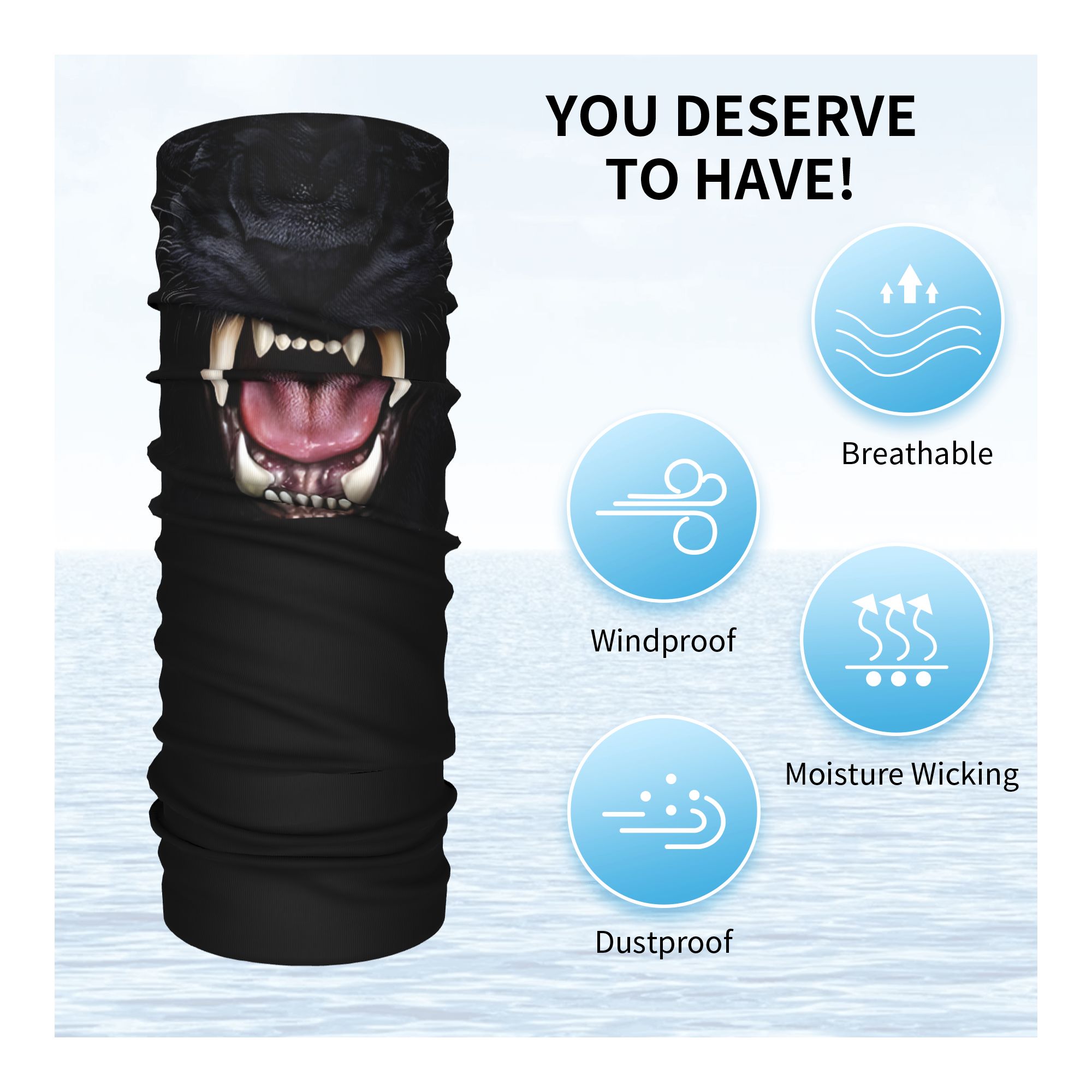 Custom Black Panther Animal He - огляд і ціна Neck Warmer Balaclava