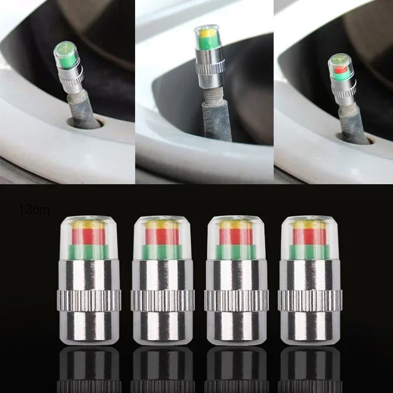 4/8PCS Car Tire Valve Caps wit - огляд і ціна Tyre Pressure Gauge