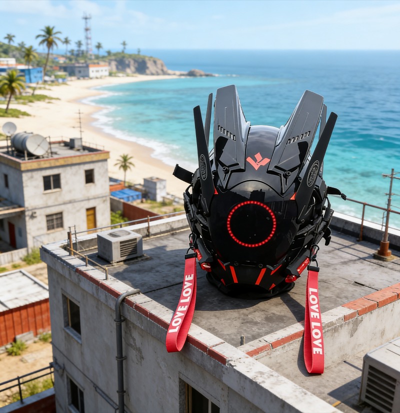 Tech Mecha Helmet Cyberpunk Ma - огляд і ціна Helmet Full Face