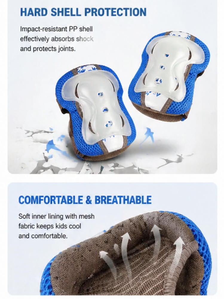 Children Protective Gear Skate - огляд і ціна Knee Guard Hard