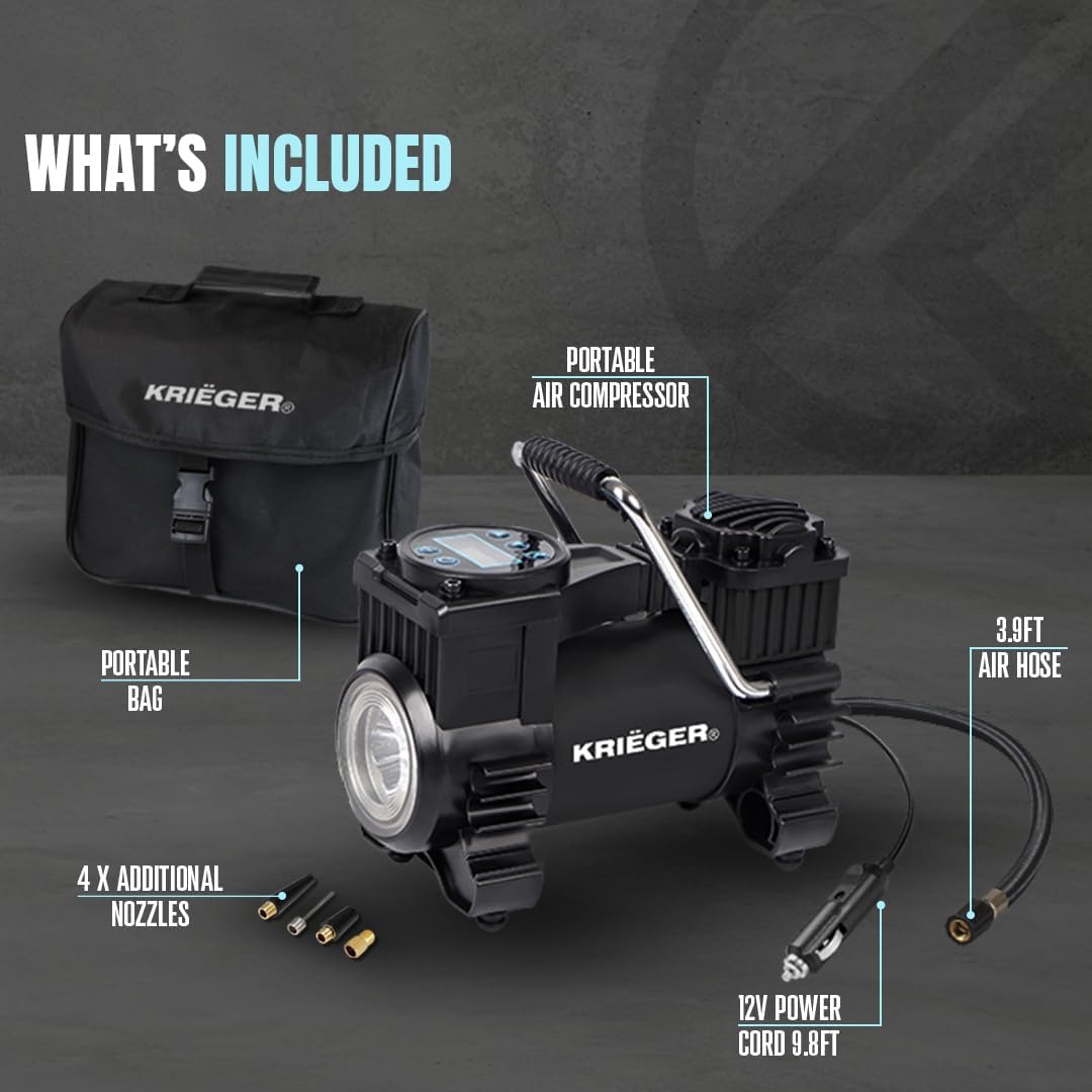 Portable Air Compressor Tire I - огляд і ціна Tyre Pressure Gauge