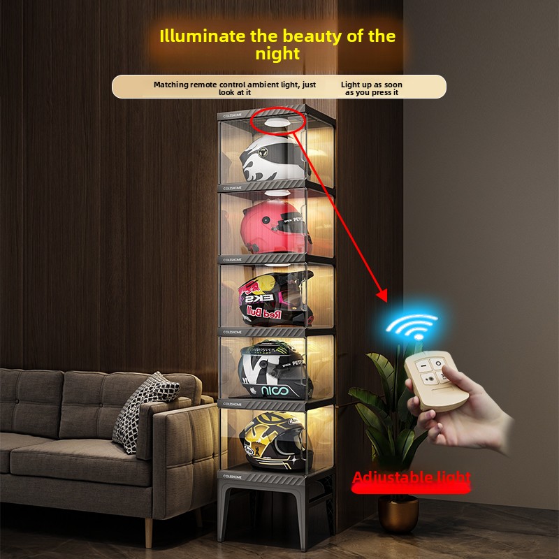 Motorcycle Helmet Storage Cabi - огляд і ціна Motorcycle Gear Display Rack