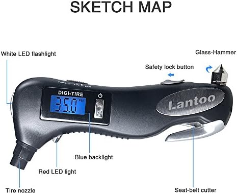 Digital Tire Pressure Gauge 15 - огляд і ціна Tyre Pressure Gauge