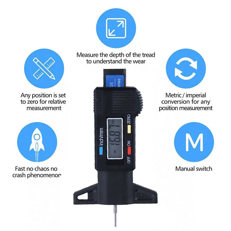 Digital Motorcycle Car Tire Ty - огляд і ціна Tyre Pressure Gauge