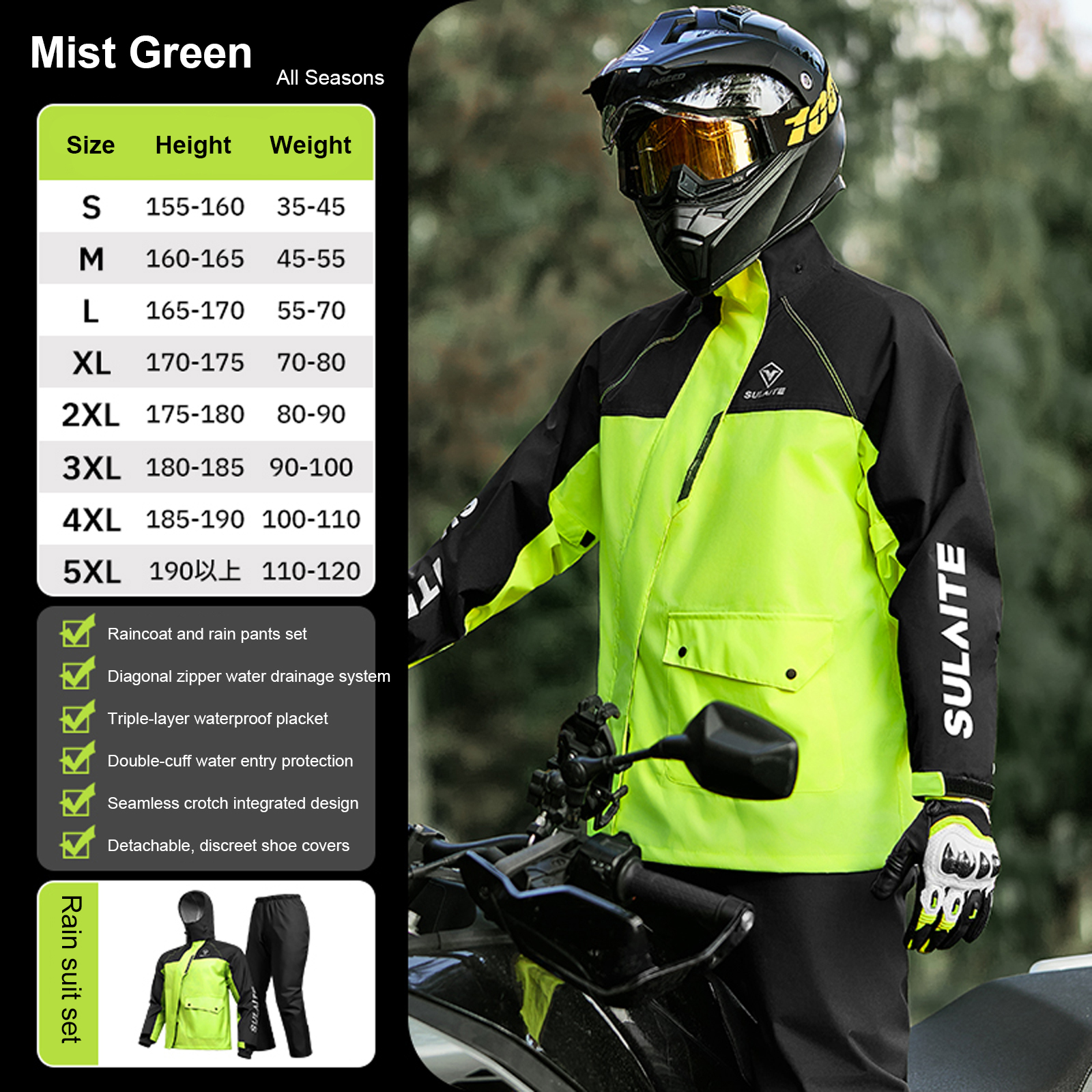 Motorcycle Rain Suit for Men & - огляд і ціна Motorcycle Gear For Woman