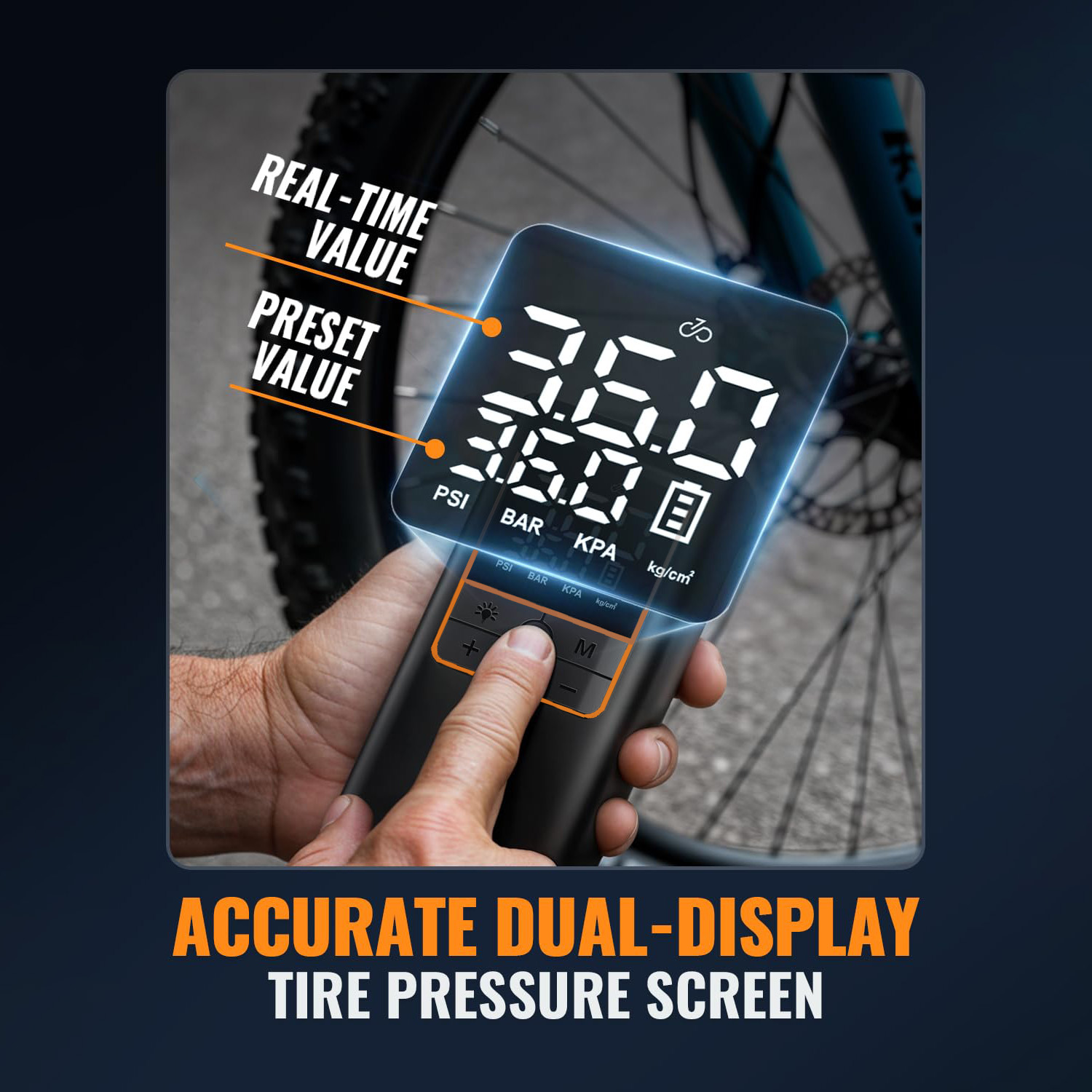 Tire Inflator Portable Air Com - огляд і ціна Tyre Pressure Gauge