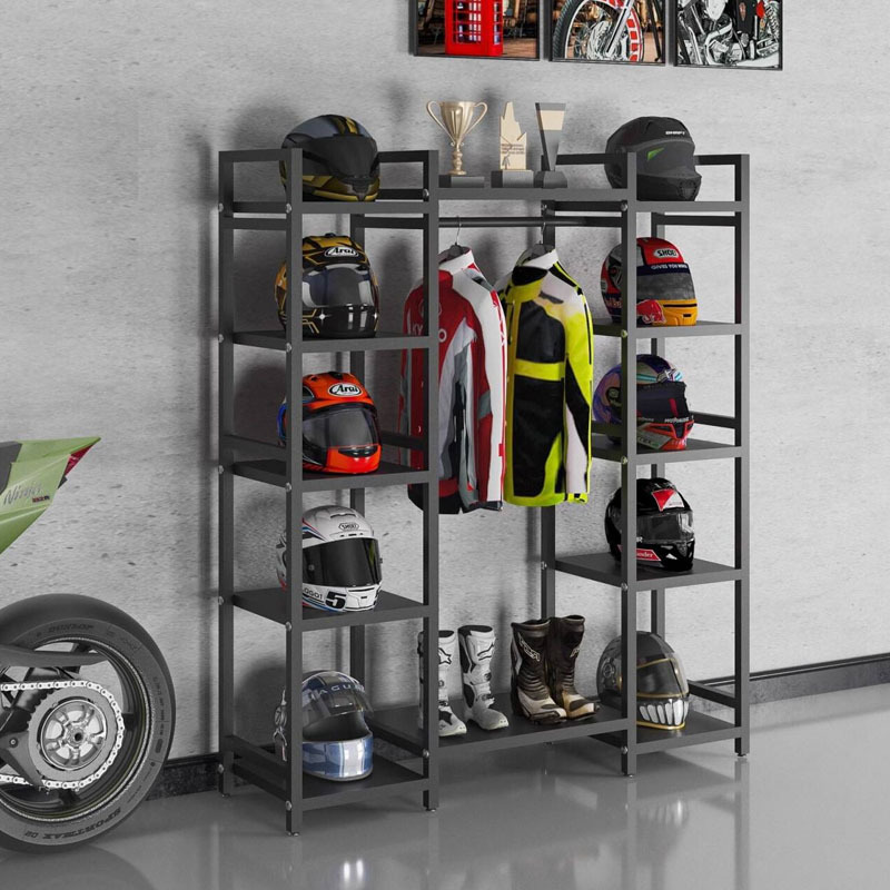 Helmet, cycling clothing rack, - огляд і ціна Motorcycle Gear Display Rack
