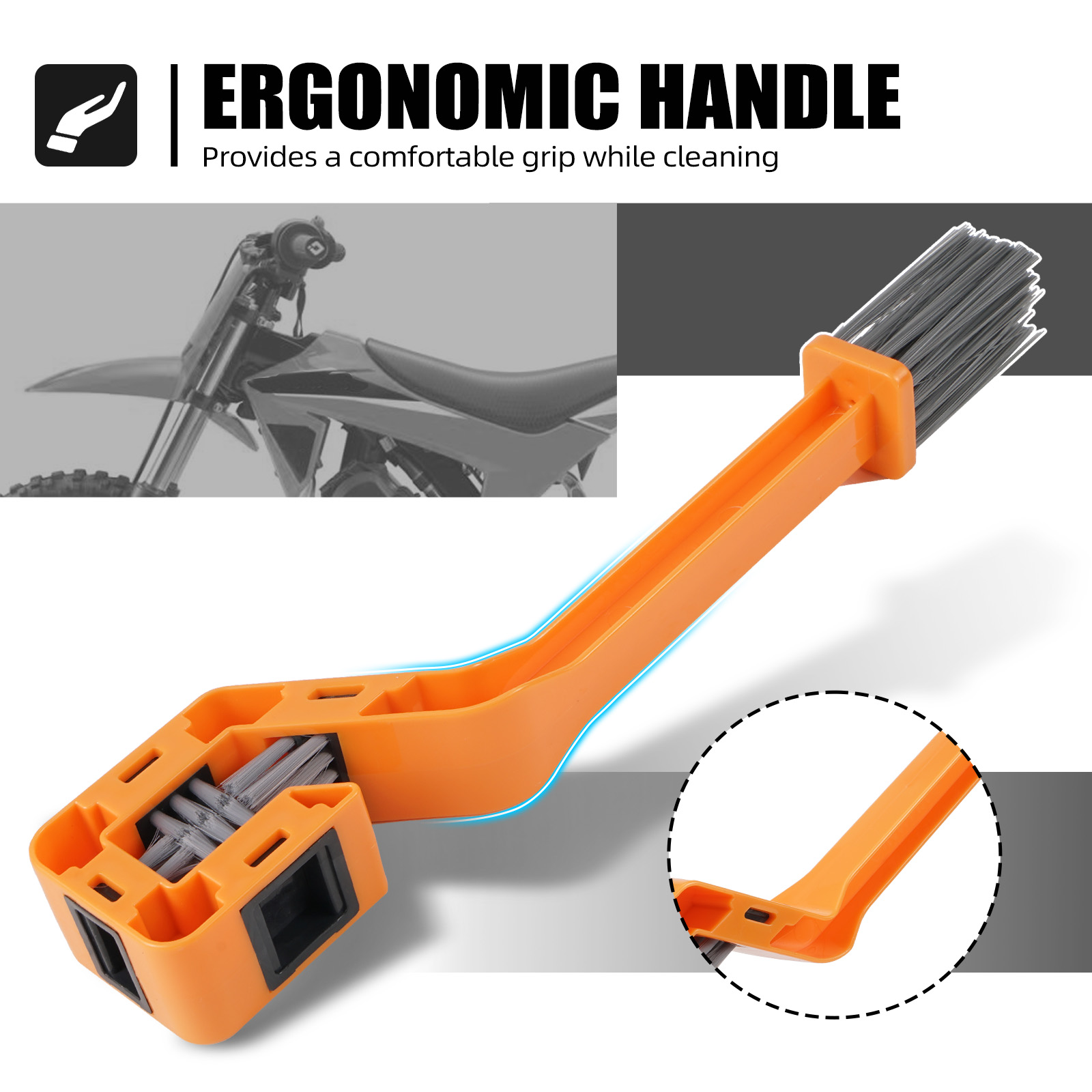 Gear Chain Cleaning Brush Tool - огляд і ціна Motorcycle Gear Wash