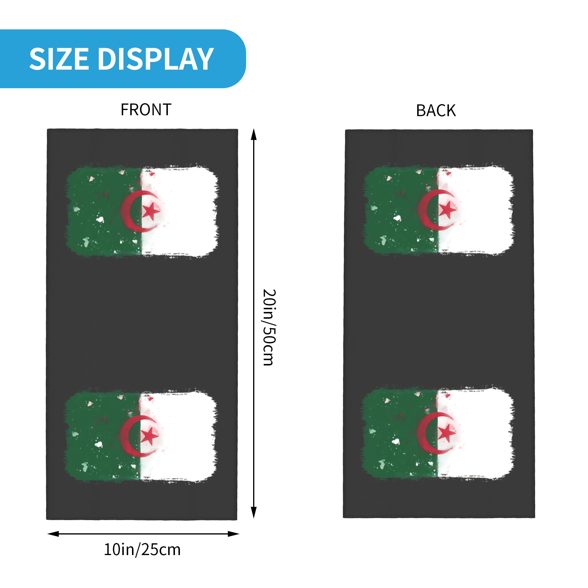 Flag of Algeria Bandana  Retro - огляд і ціна Neck Warmer Balaclava