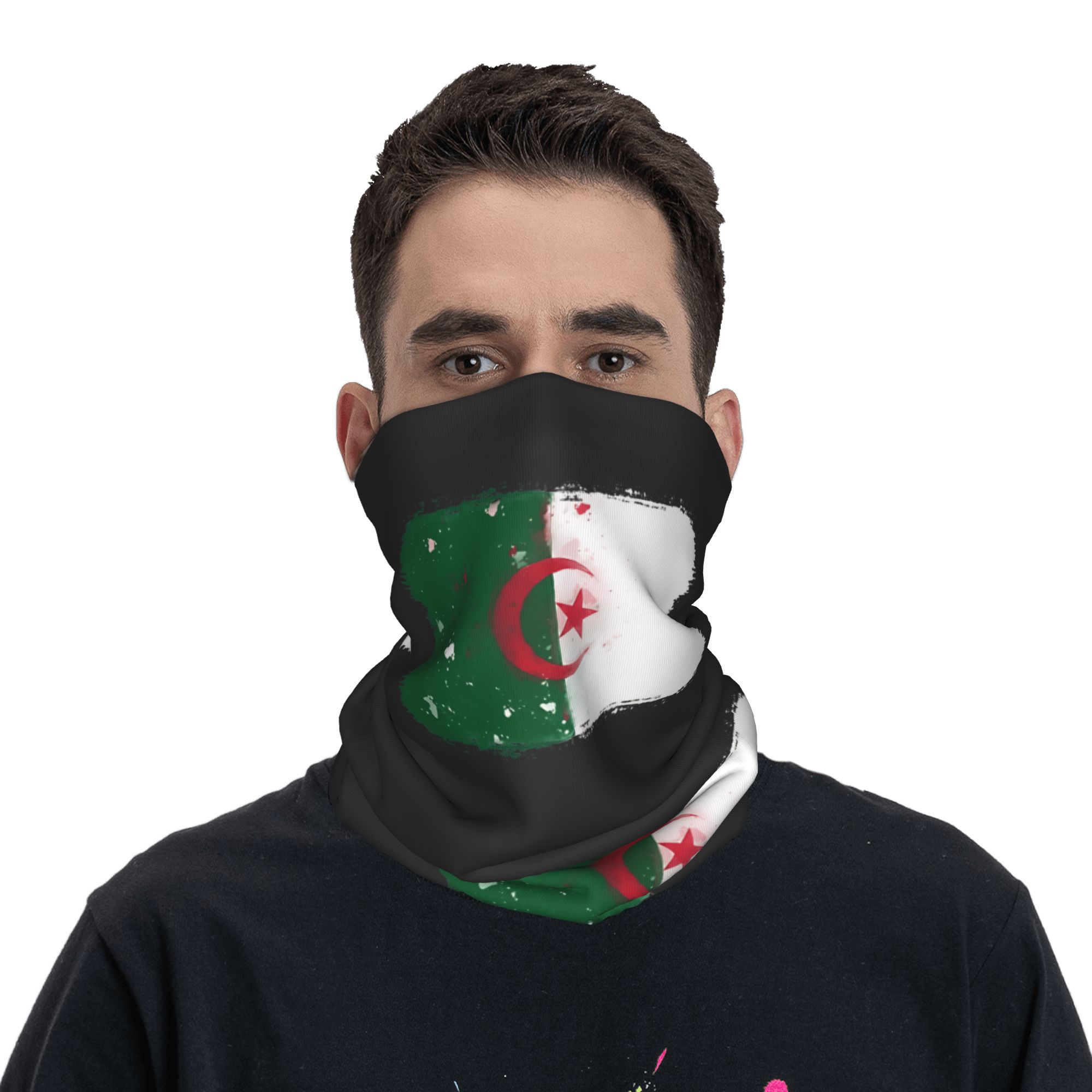Flag of Algeria Bandana  Retro - огляд і ціна Neck Warmer Balaclava