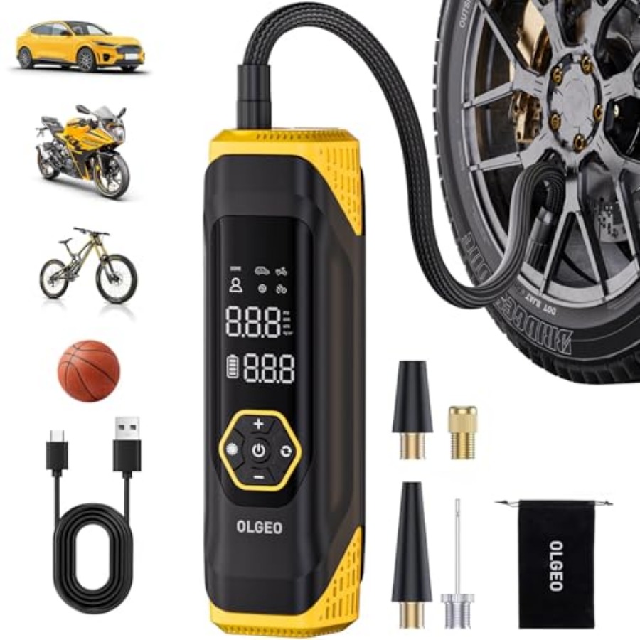 Tire Inflator Portable Air Com - огляд і ціна Tyre Pressure Gauge