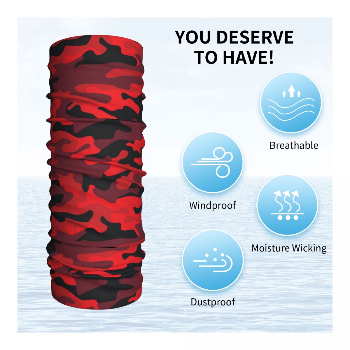 Militaryy Red Camouflage Banda - огляд і ціна Neck Warmer Balaclava